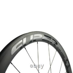 SUPERTEAM Ceramic Bearing 50mm Clincher Carbon Wheel U Shape Road Bike Wheelset