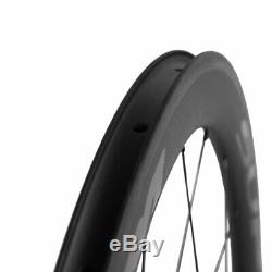 SUPERTEAM Road Bike Carbon Wheelset 50/88mm 700C Cycle Wheels Novatec Hub Matte