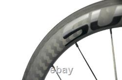 SUPERTEAM Road Bike Carbon Wheelset 50mm Clincher Bicycle Wheels R36 Hub Sapim