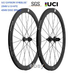 SUPERTEAM UCI Road Disc Brake Wheels 700C 45mm Road Cyclocross Wheelset