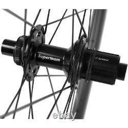 SUPERTEAM UCI Road Disc Brake Wheels 700C 45mm Road Cyclocross Wheelset