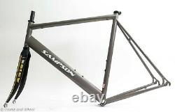Sampson Z7 57cm titanium frame carbon fork English bottom bracket road bike