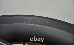 Sapim Carbon Rear Wheel Clincher 700C Rim 56mm Road Bike UD Matt Basalt U shape