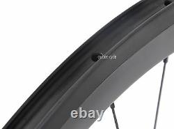 Sapim Carbon Rear Wheel Clincher 700C Rim 56mm Road Bike UD Matt Basalt U shape