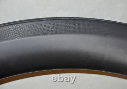 Sapim Carbon Rear Wheel Clincher 700C Rim 56mm Road Bike UD Matt Basalt U shape