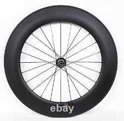 Sapim Carbon Wheel 88mm Tubular Road Bike UD Matt Rim brake 700C Powerway
