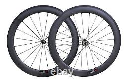 Sapim Carbon Wheels 60mm Clincher Road Bicycle wheelset 700C Rim brake Novatec