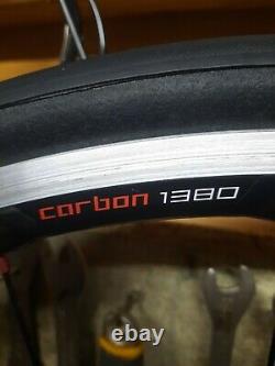 Shimano Dura Ace 1380 Carbon C24 700c Road Bike Wheels excellent