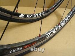 Shimano Dura Ace Carbon 1380 700c Road wheels QR Super Light Wheelset