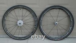 Shimano Dura Ace WH-7801 Carbon tubular road cyclocross wheels CX tires mounted