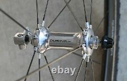 Shimano Dura Ace WH-7801 Carbon tubular road cyclocross wheels CX tires mounted