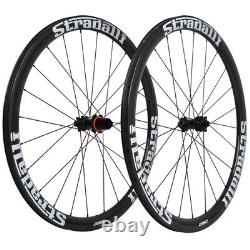 Stradalli 40mm Carbon Clincher Wheel 700C Road Bicycle Front Rear 27mm Rim