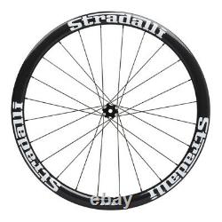 Stradalli 40mm Carbon Clincher Wheel 700C Road Bicycle Front Rear 27mm Rim