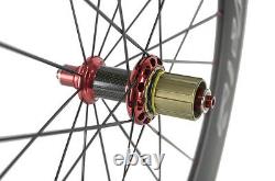 Superteam 50mm&80mm Carbon Wheelset Aluminum Brake Surface Road Bike Wheels 700C