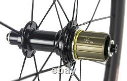 Superteam 50mm Carbon Bike Wheelset Carbon Bicycle Road Wheels 700C Alloy Brake
