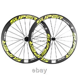 Superteam 50mm Carbon Wheels 23mm Clincher Road Bike Cycle Carbon Wheelset 700C