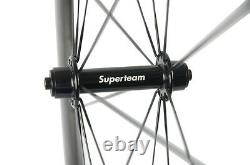 Superteam 50mm Carbon Wheels R13 Hub Road Bike Wheelset Clincher Race Wheels