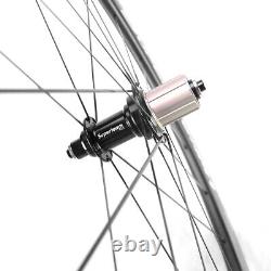 Superteam 50mm Carbon Wheels Road Bike Front+Rear Clincher 25mm Bicycle Wheelset