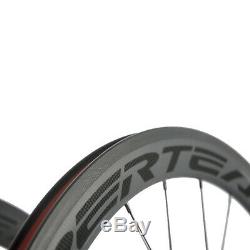 Superteam 50mm Carbon Wheelset Road Bike Racing Cycle Wheels 700C Carbon Wheels