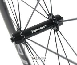 Superteam 50mm Clincher Wheels Road Bike Cycling Bicycle Wheelset 700C Race Bike