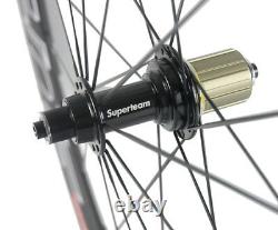 Superteam 50mm Clincher Wheels Road Bike Cycling Bicycle Wheelset 700C Race Bike
