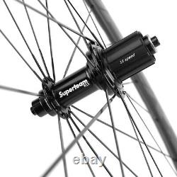 Superteam 50mm Road Bike Carbon Wheelset Road Bike 700C Rim Brake Carbon Wheels