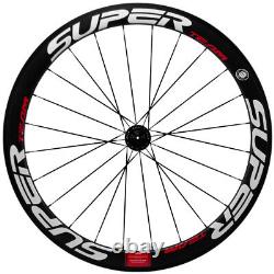 Superteam 50mm Road Bike Wheels Carbon Fiber Wheelset Clincher Bicycle Wheelset