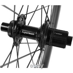 Superteam 60mm Disc Brake Carbon Wheels Road Bike Disc Brake Carbon Wheelset700C