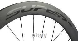Superteam 60mm Disc Brake Carbon Wheels Road Bike Disc Brake Carbon Wheelset700C