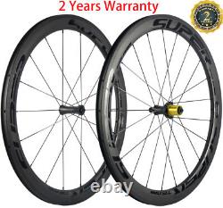Superteam Carbon Wheels Road Bike 25mm Width Wheelset 50mm Ceramic Bearing Wheel