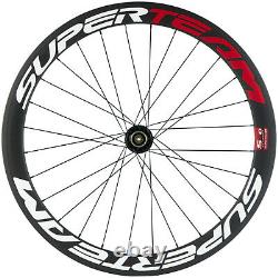 Superteam Carbon Wheelset Road Bike Disc Brake Wheels 50mm 25mm UCI Approved