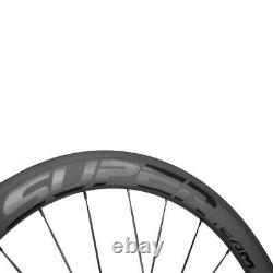 Superteam Clincher Carbon Wheelset 50mm Road Bike 700C Race Carbon Wheels Basalt