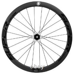 Superteam Disc Brake 700C Clincher 45mm Carbon Wheelset Thru Axle Road Bicycle