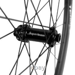 Superteam Disc Brake Carbon Wheel 45mm Road Tubeless Bicycle Wheelset for XDR 12