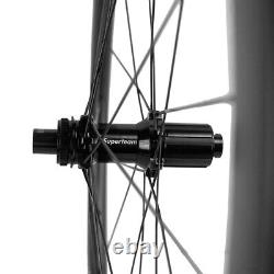 Superteam Disc Brake Carbon Wheel 45mm Road Tubeless Bicycle Wheelset for XDR 12