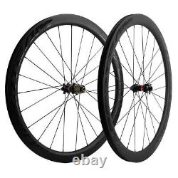 Superteam Disc Brake Carbon Wheelset 45mm Road 700C Carbon Wheels QR/THRU AXLE