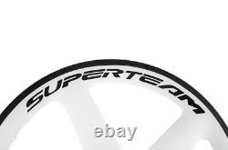 Superteam Front Five Spokes Rear Disc Carbon Wheelset Road Bike Wheels TT Bike