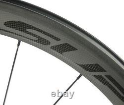 Superteam Light Weight Carbon Wheels 50mm Road Bike Cycle Wheelset 700C R7 Hub