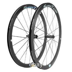 Superteam Road Bike Wheels 38mm Carbon Fiber Wheelset Clincher Bicycle Wheelset