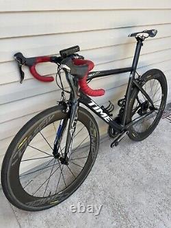 TIME Skylon CARBON rim brake Road Bike. Dura-Ace. Mavic Carbon Wheels. Size L/M