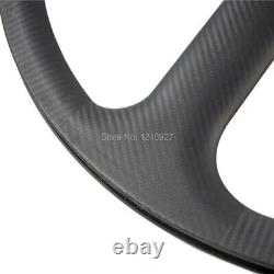 Tri Spoke Carbon Fiber Road Bike Wheels Tubular/Clincher Track Bike Wheelset