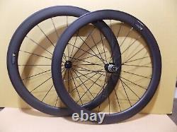 Tubeless Ready Aero Carbon Clincher Road Wheelset Wheels Shimano Sram