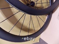 Tubeless Ready Aero Carbon Clincher Road Wheelset Wheels Shimano Sram