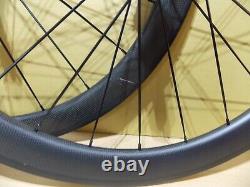 Tubeless Ready Aero Carbon Clincher Road Wheelset Wheels Shimano Sram