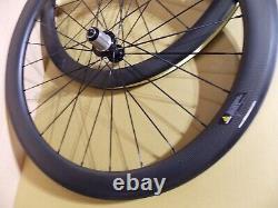 Tubeless Ready Aero Carbon Clincher Road Wheelset Wheels Shimano Sram