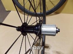 Tubeless Ready Aero Carbon Clincher Road Wheelset Wheels Shimano Sram