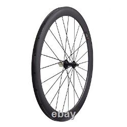 Tubules Road Bike Carbon Wheels 50mm Rim Ceramic Bearing R13 Bicycle Wheelset