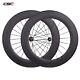 Tubuless Ready 88mm Road Bike Carbon Wheels Bicycle Wheelset No Holes On The Rim