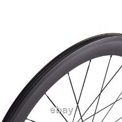 Tubuless Ready 88mm Road Bike Carbon Wheels Bicycle Wheelset No Holes on the Rim