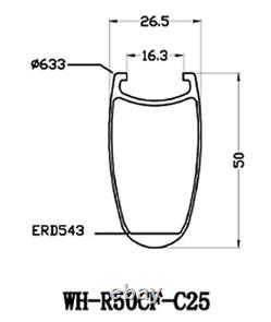 UCI Approved 50mm 25mm U Shape Carbon Wheels Road Bike Cyclocross Wheelset 700C